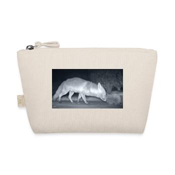 Night Fox Hedgehog Encounter - Organic Pouch - nature - Front