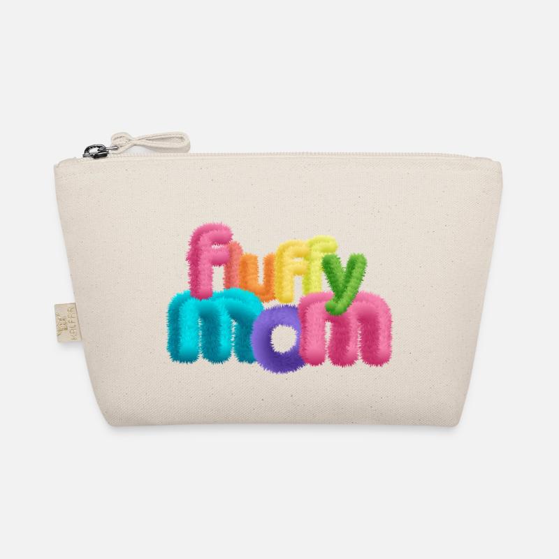 Fluffy Mom – Fluffy 3D Typography Organic Pouch