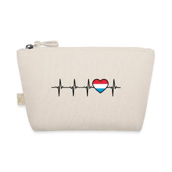 Luxembourg Heartbeat Drapeau luxembourgeois - Trousse biologique - nature - Devant