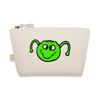 Caterpillar sweet sweet little smiles friendly happy - Organic Pouch - nature - Front