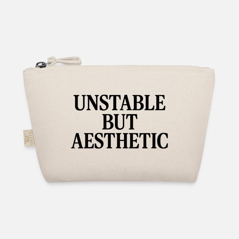 UNSTABLE BUT AESTHETIC - Bio-Täschchen - Natur