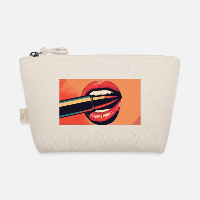Lippen PopArt Kuss Bio-Täschchen