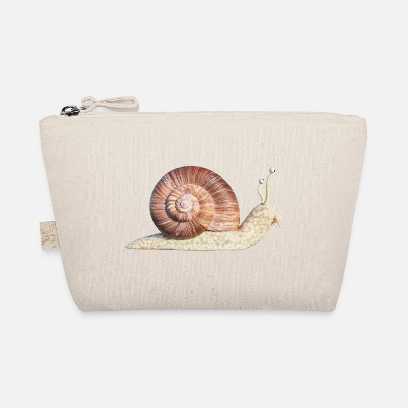 Schnecke - Bio-Täschchen - Natur