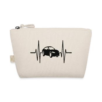 Battement de cœur de voiture. Design aux lignes minimales pour les amateurs de voitures - Trousse biologique - nature - Devant