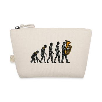 Evolution to Tuba Player Grunge Design - Organic Pouch - nature - Front