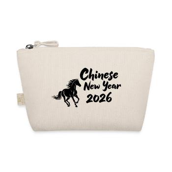 Chinese New Year 2026 Pferdesymbol - Bio-Täschchen - Natur - Vorne
