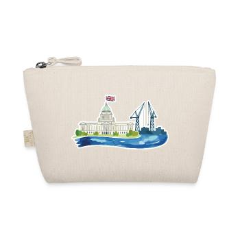 Belfast Skyline City Hall & Cranes UK - Organic Pouch - nature - Front