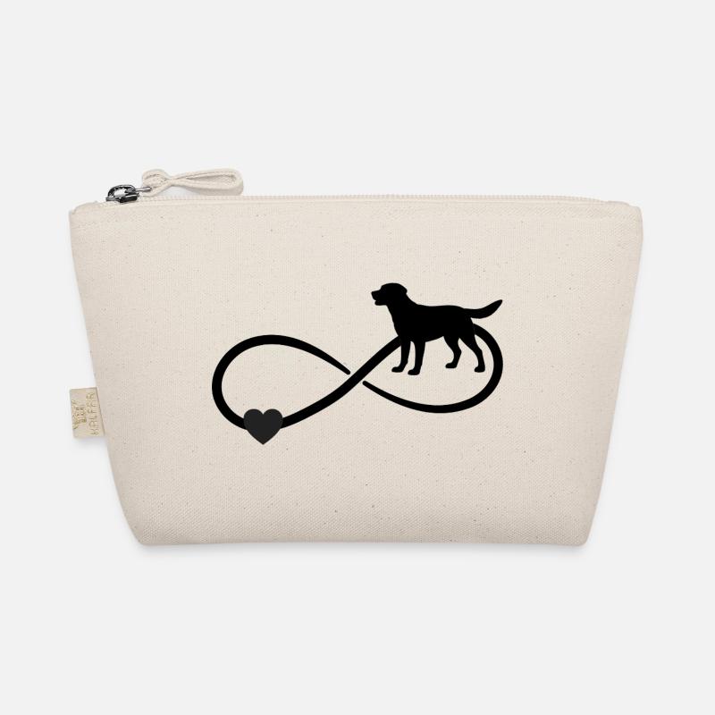 Labrador infinity sign - Organic Pouch - nature