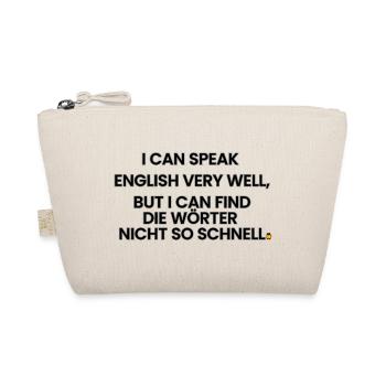 English-German-Rhyme 1 (Ver. B) - Organic Pouch - nature - Front