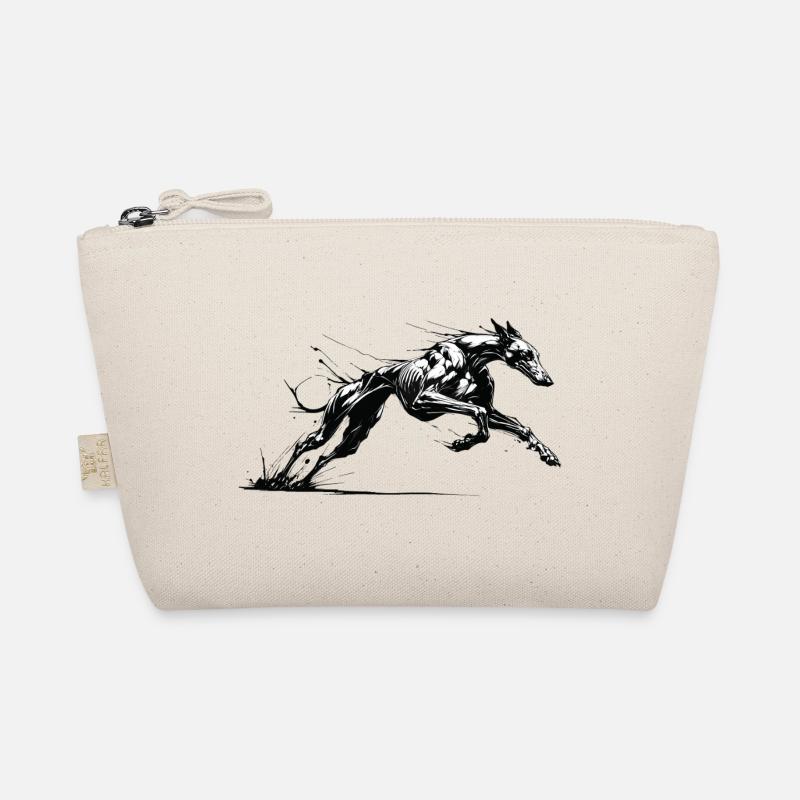 Galgo Ink 01 - Bio-Täschchen - Natur