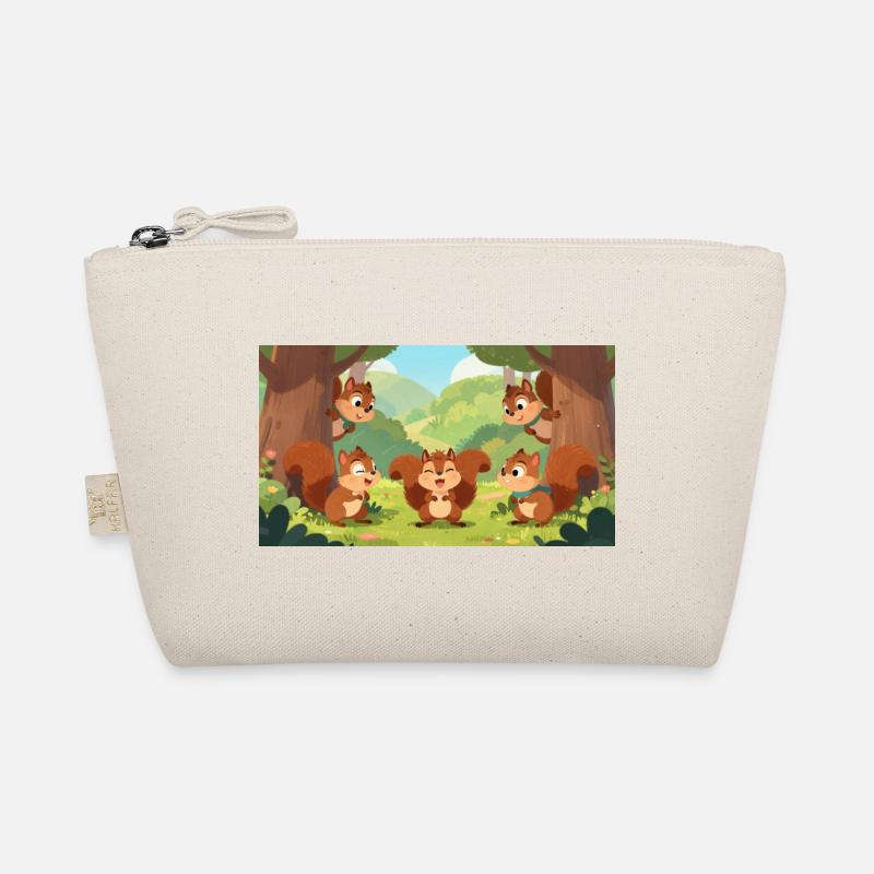 Amis écureuils jouant à cache-cache dans la forêt Trousse biologique