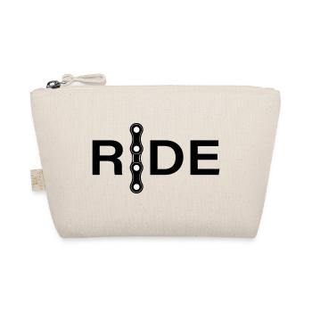 Chain Lines Minimal Design - Organic Pouch - nature - Front