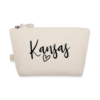Kansas Heart Women's Love Kansas - Organic Pouch - nature - Front