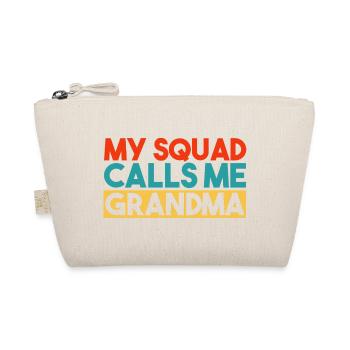 My Squad Calls Me Mom Grandma Family Slogan - Organic Pouch - nature - Front