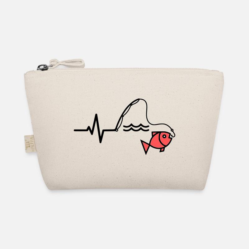 Silhouette du poisson à canne à pêche ECG Trousse biologique