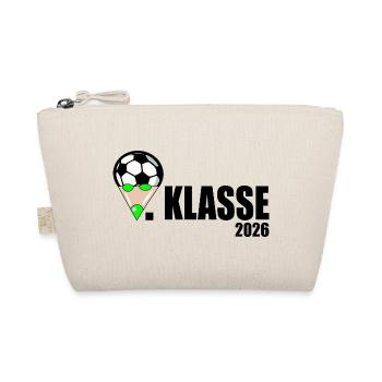 Fußball 1. Klasse 2026 - Bio-Täschchen - Natur - Vorne