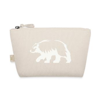 Bär Silhouette - Bio-Täschchen - Natur - Vorne