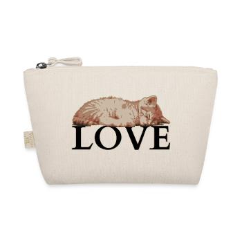 Sleeping Cat LOVE – Cozy Katzenliebe - Trousse biologique - nature - Devant