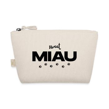 MEOW – The Cute Cat Statement - Organic Pouch - nature - Front
