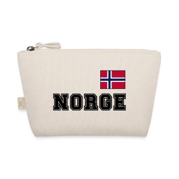 NORWEGN - NORGE Trikot Look - Flagge auf der Brust - Bio-Täschchen - Natur - Vorne