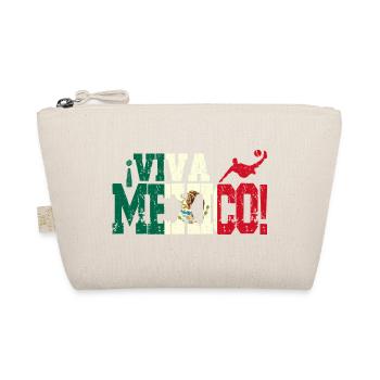 Viva México Football Fan - Organic Pouch - nature - Front