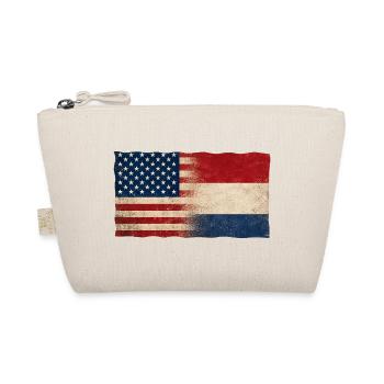 USA Holland Netherlands Flag Friendship - Organic Pouch - nature - Front