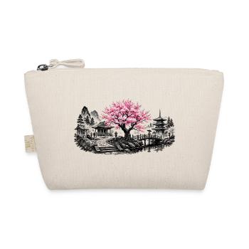 Japanese Cherry Blossom Temple Garden - Organic Pouch - nature - Front