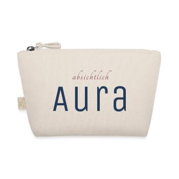 Absichtlich Aura Typo-Print - Bio-Täschchen - Natur - Vorne