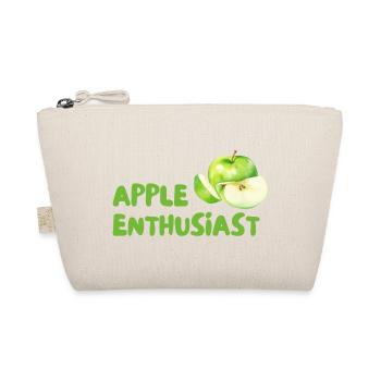Apfel Enthusiast – Grüner Stil - Bio-Täschchen - Natur - Vorne