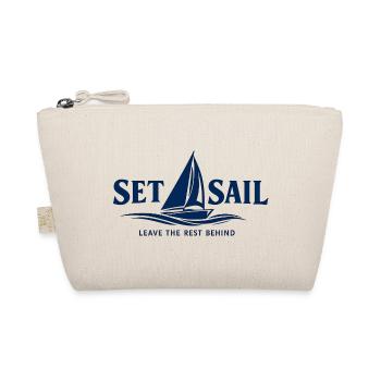 Set Sail Leave the Rest Behind - Organic Pouch - nature - Front