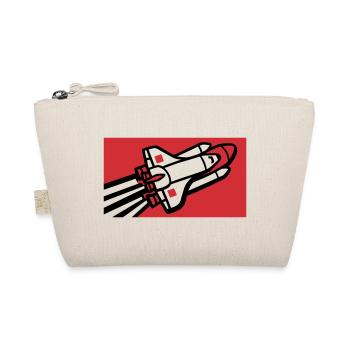 Space Shuttle Silhouette - Organic Pouch - nature - Front
