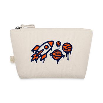 Rocket Launch Planet Graffiti - Organic Pouch - nature - Front