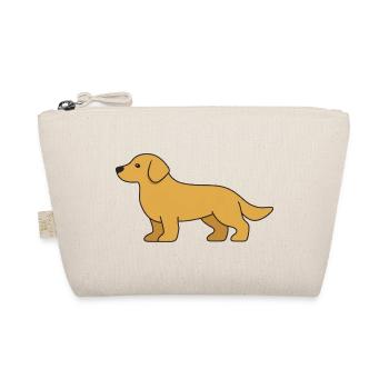 Labrador Dog Silhouette - Organic Pouch - nature - Front