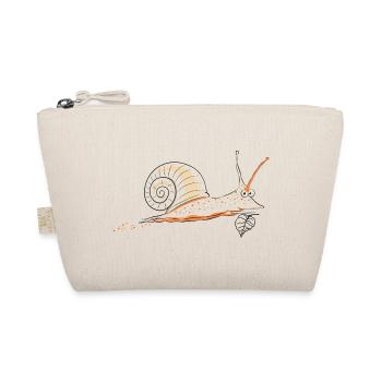 Schnecke  - Bio-Täschchen - Natur - Vorne