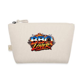 BBQ Lover Flames Logo - Organic Pouch - nature - Front