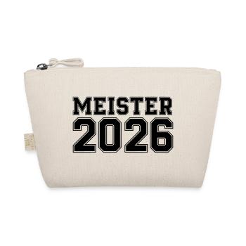 Meister 2026 Schriftzug - Bio-Täschchen - Natur - Vorne