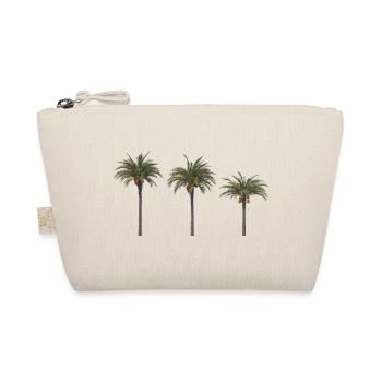 Palm Trees – Tropisches Sommer‑Design - Bio-Täschchen - Natur - Vorne
