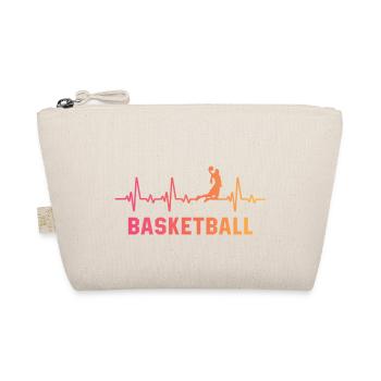 Basketball herzschlag basketballspiel - Bio-Täschchen - Natur - Vorne