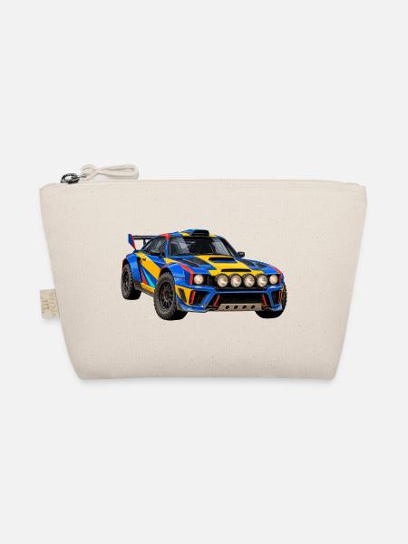 Rallye Farbexplosion Rallyauto - Bio-Täschchen - Natur