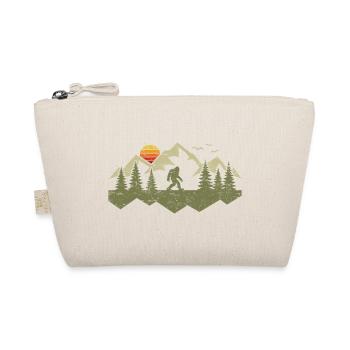 Wald Bigfoot Berge Natur Wandern Outdoor Sasquatch - Bio-Täschchen - Natur - Vorne