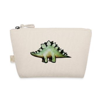 Smaragd-Stego in Aquarell - Bio-Täschchen - Natur - Vorne