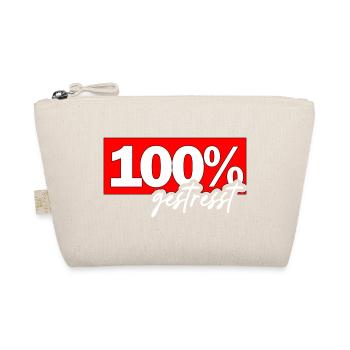 100% gestresst - Bio-Täschchen - Natur - Vorne