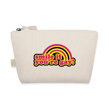 smile if you're gay - Organic Pouch - nature - Front