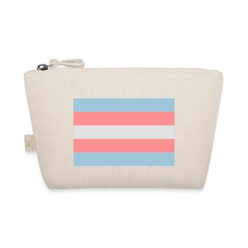 Transgender-Pride-Flag. - Bio-Täschchen - Natur - Vorne