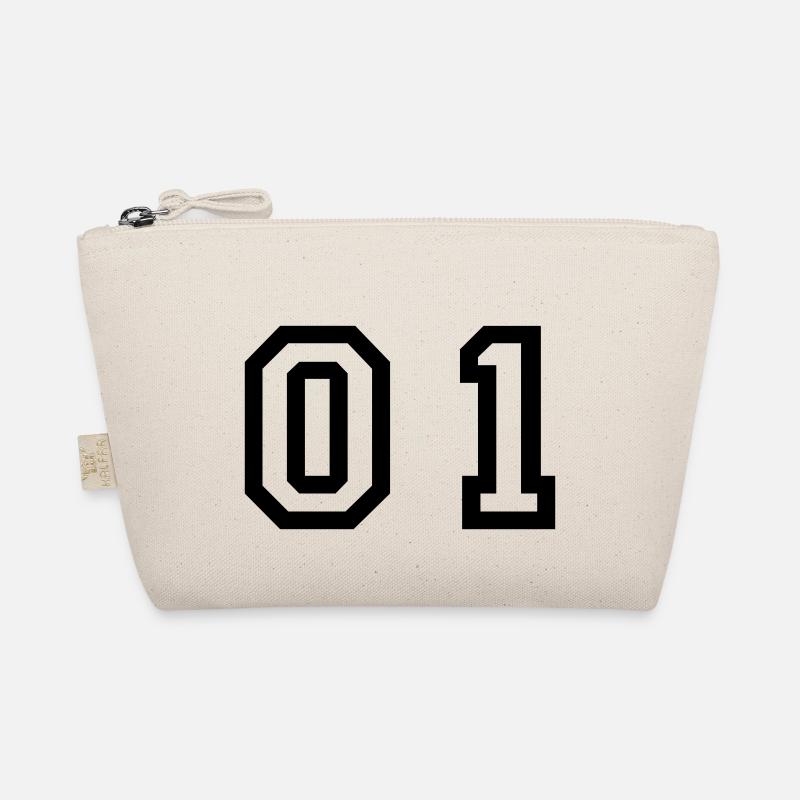 number - 01 - zero one Organic Pouch