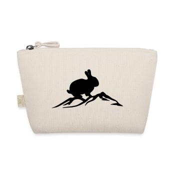 Bunny on mountain - Organic Pouch - nature - Front
