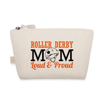 Roller derby mom - loud - Bio-Täschchen - Natur - Vorne