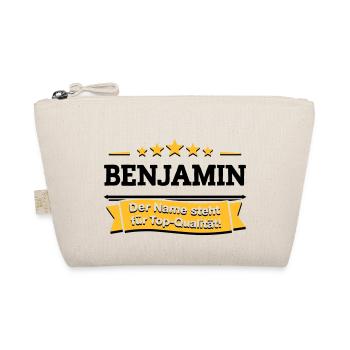 Benjamin – Der Name steht für Top-Qualität! - Bio-Täschchen - Natur - Vorne