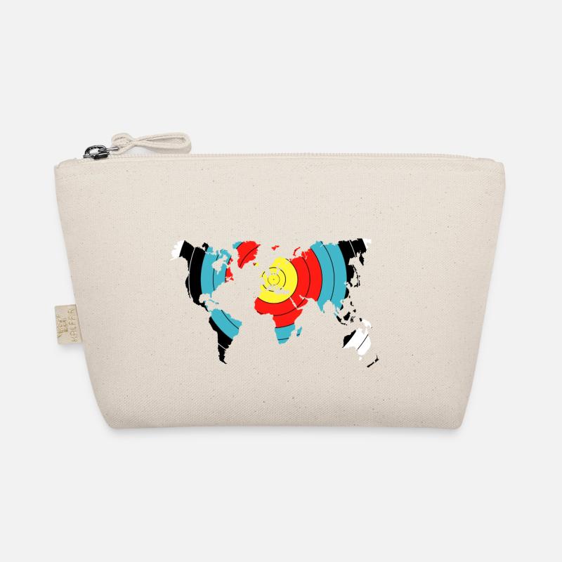 Archery World Map Organic Pouch