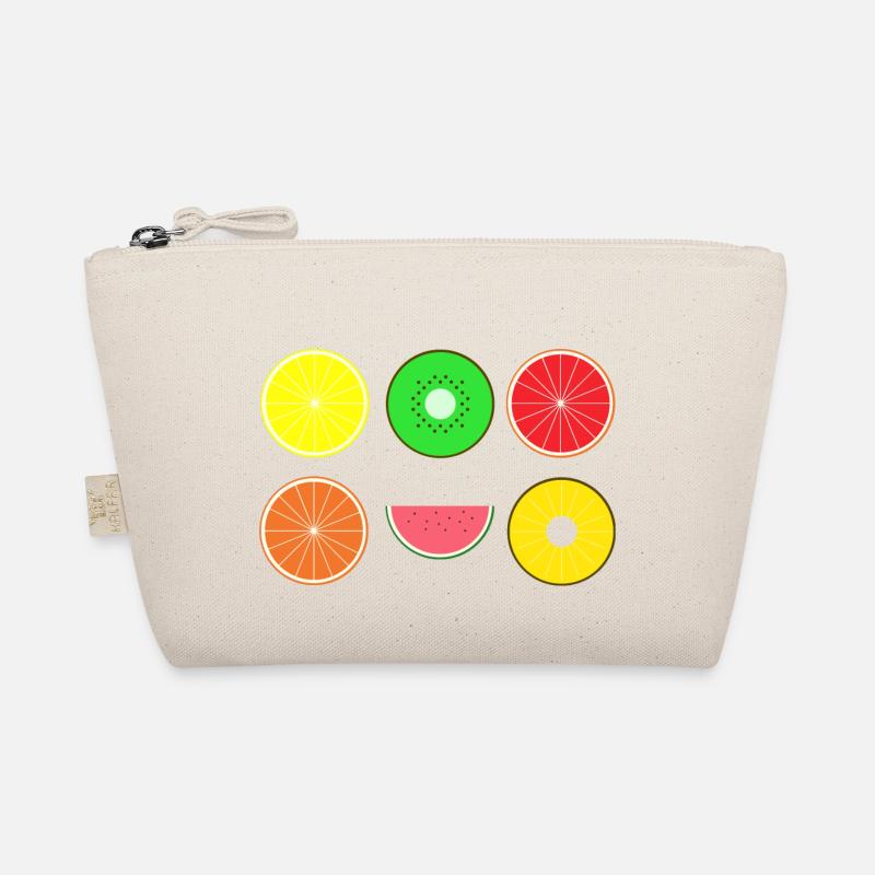 DIGITAL FRUITS - Digitale Hipster Früchte - Bio-Täschchen - Natur